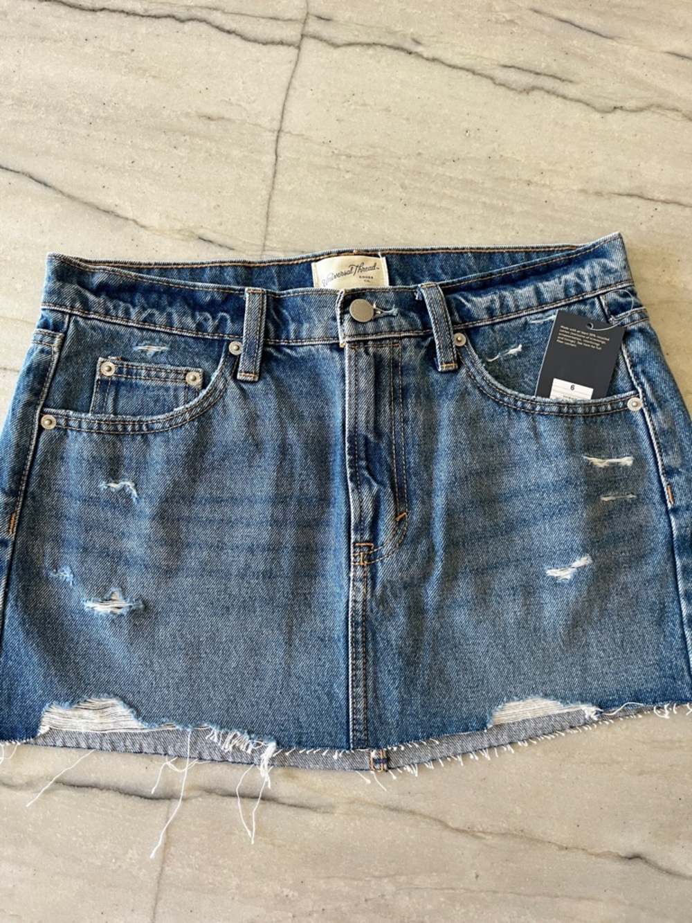 Universal Thread Target Micro Mini Denim Jean Skirt sz 6 NWT SOLD OUT